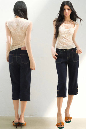Lace Mesh Patchwork Top