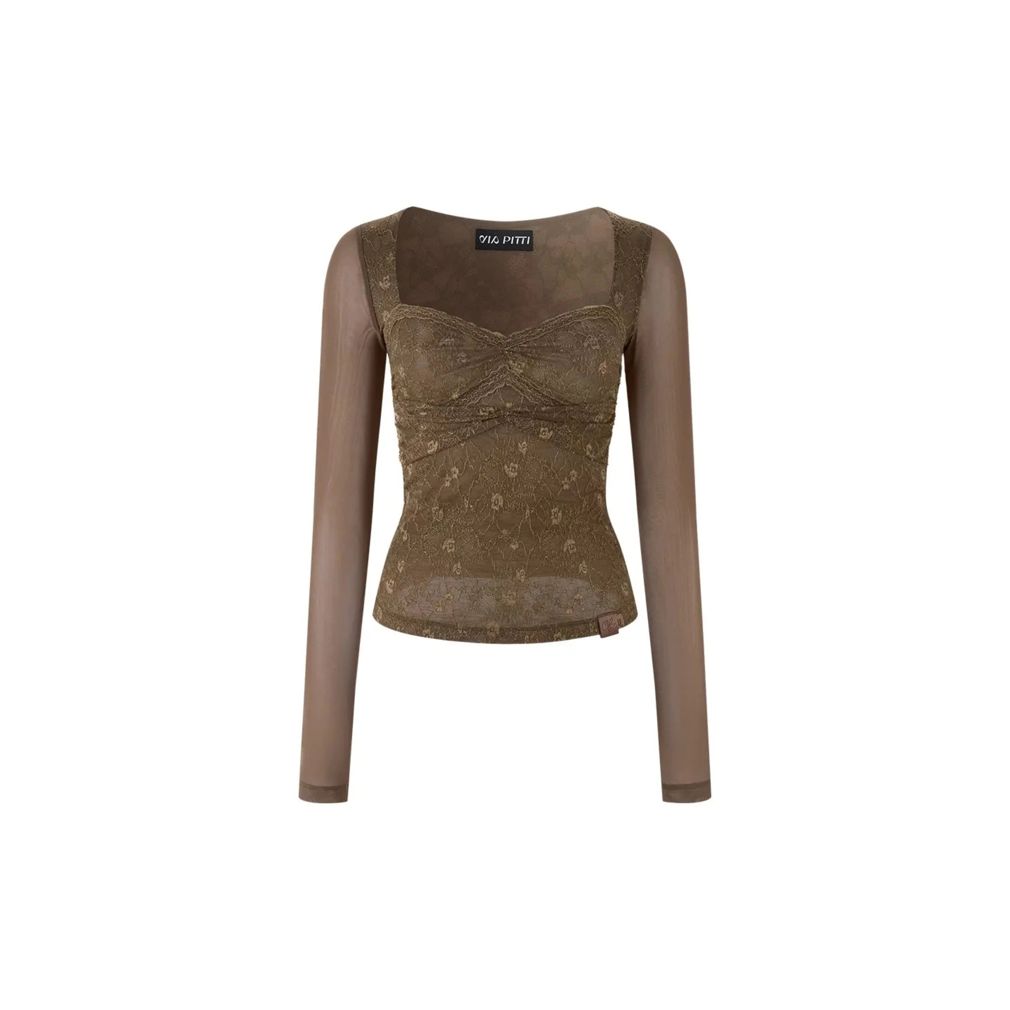Lace Mesh Patchwork Top