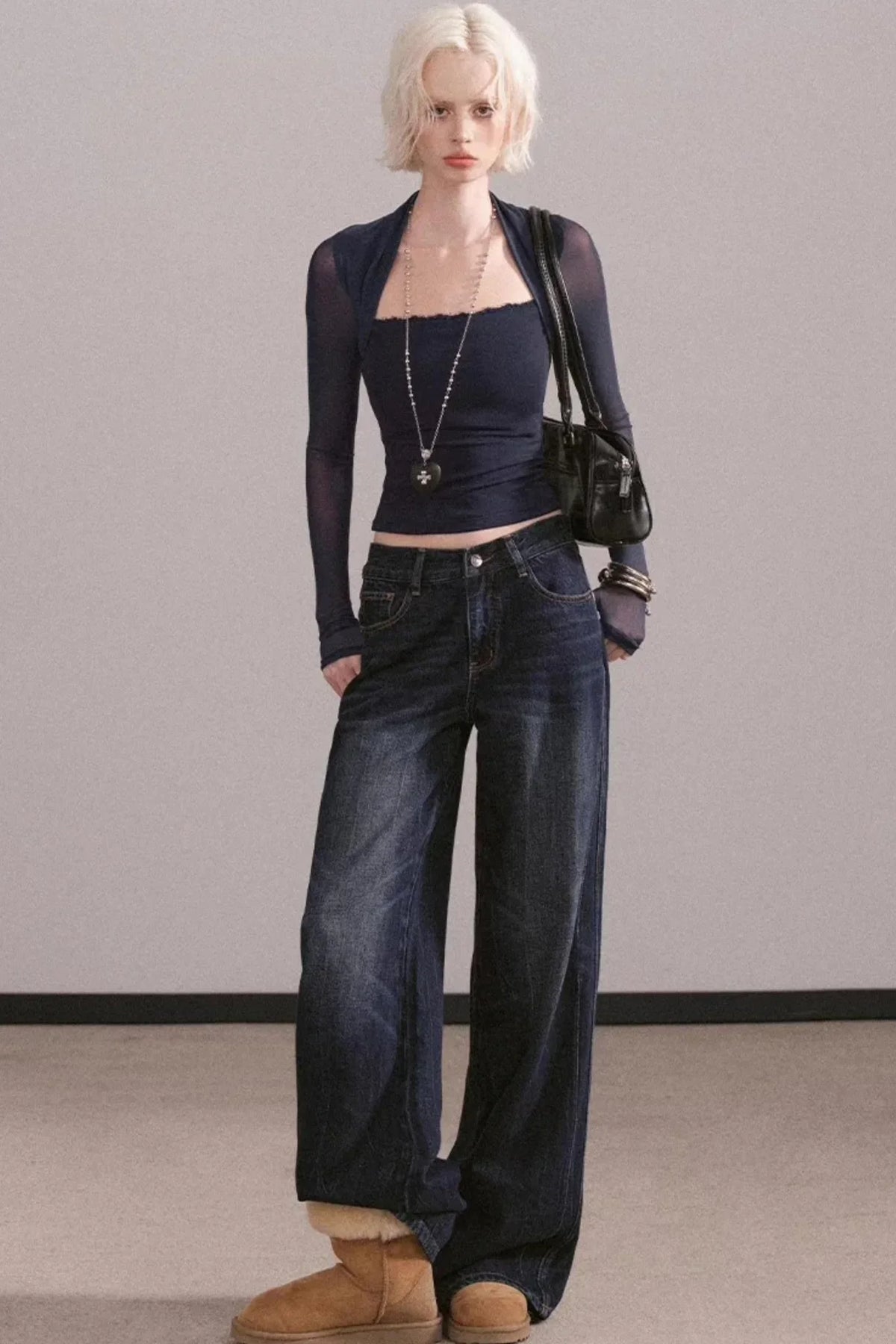 Lace Mesh Waist-Cinching Vest