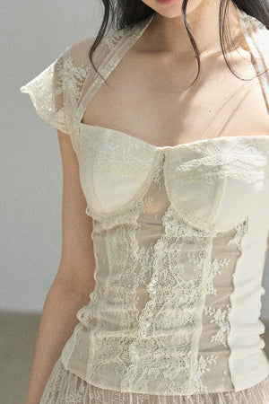 Lace Moonlit Rose Top