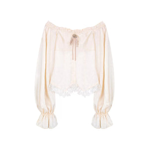 Lace Off-Shoulder 3-Piece Set-Up