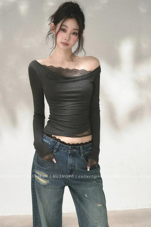 Lace Off-Shoulder Top