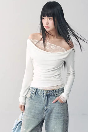 Lace Off-Shoulder Top