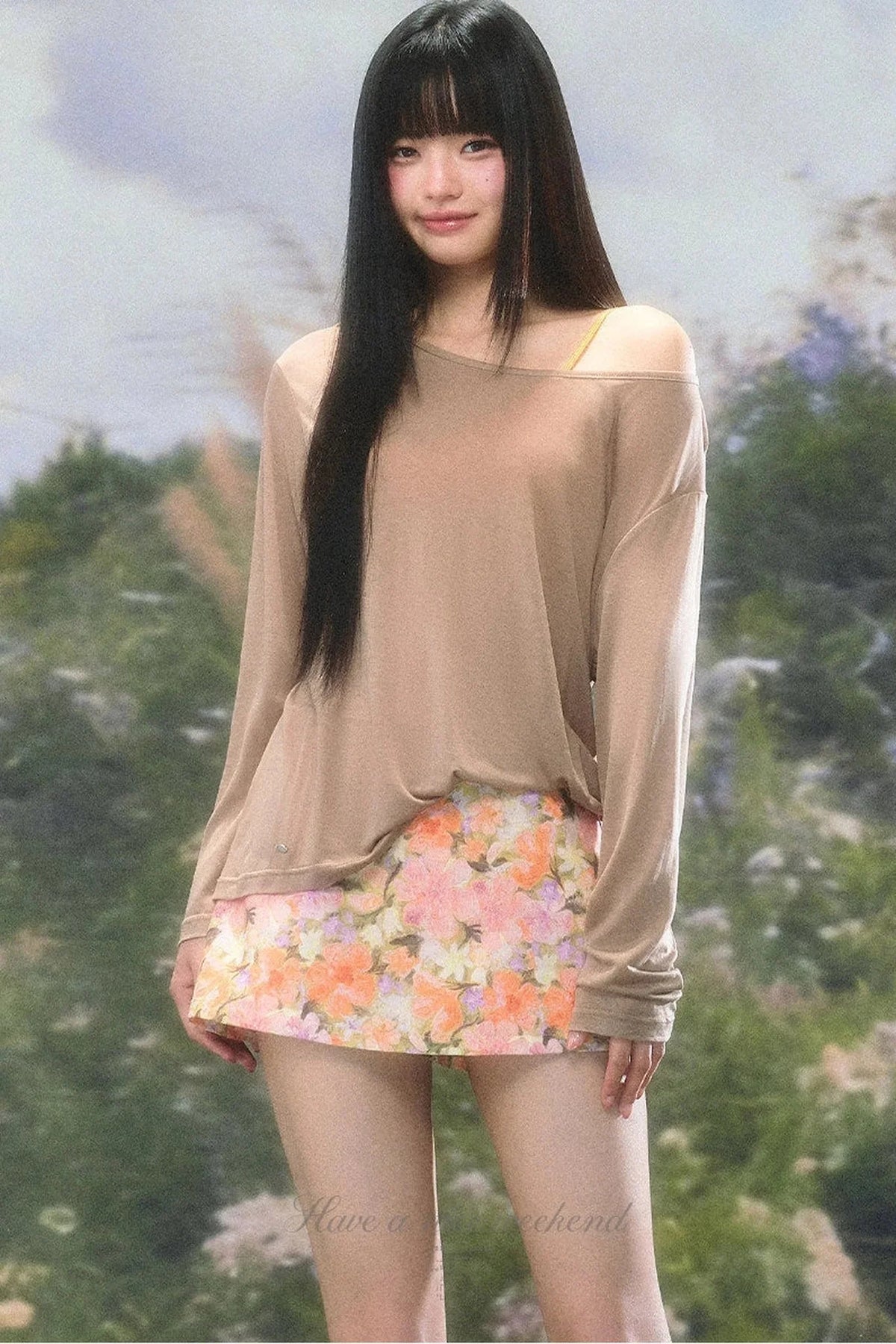Lace One-Shoulder Camisole Set-Up