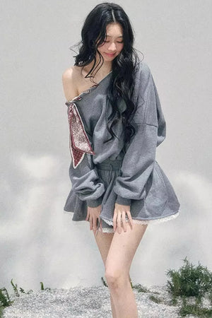 Lace One-Shoulder Dress