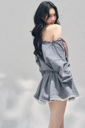 Lace One-Shoulder Dress