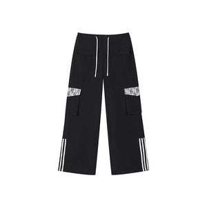 Lace Panel Skinny Pants
