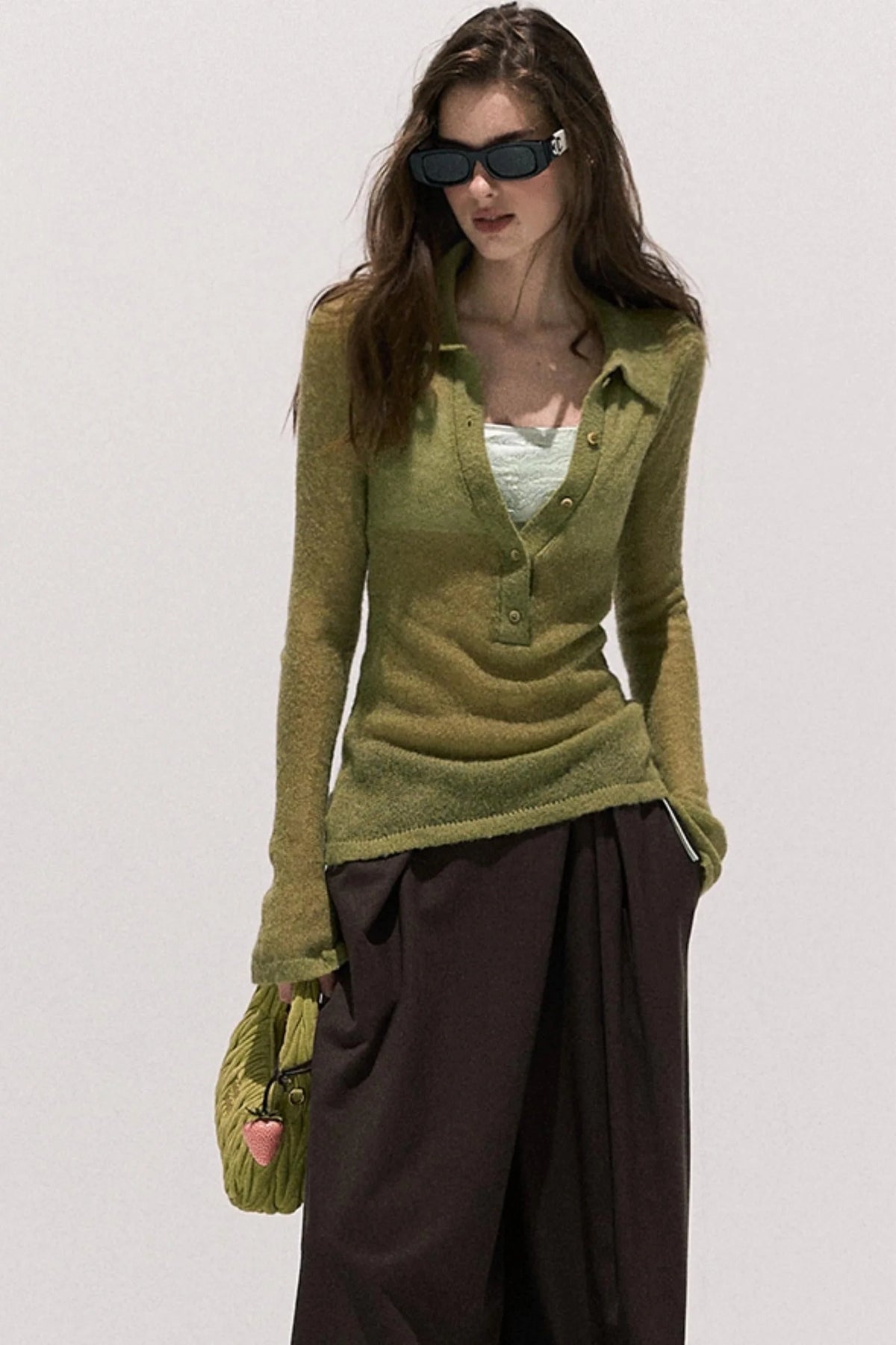 Lace Paneled Satin Inner Top