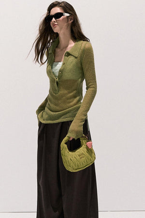 Lace Paneled Satin Inner Top
