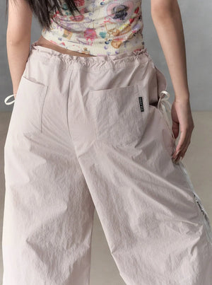 Lace Panelled Cargo Pants