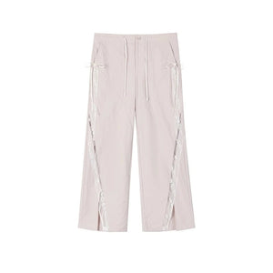 Lace Panelled Cargo Pants