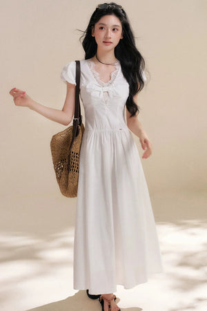 Lace Patchwork A-Line Dress