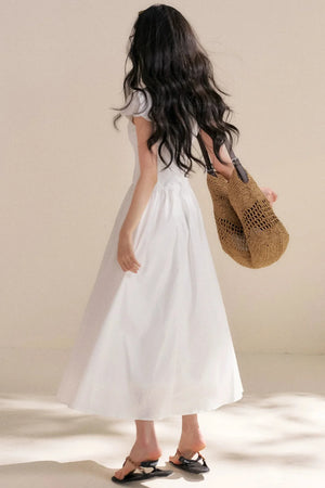 Lace Patchwork A-Line Dress