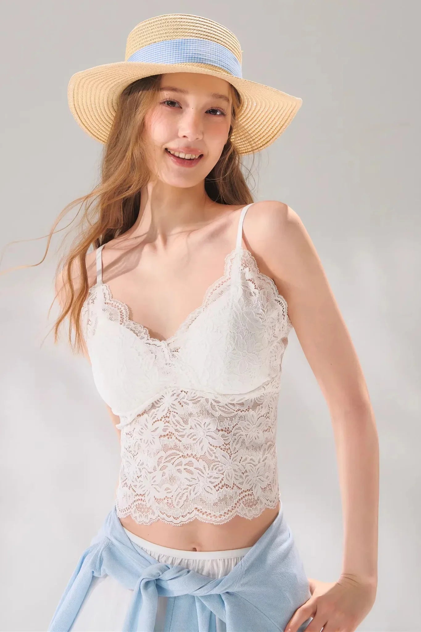 Lace Patchwork Camisole Vest