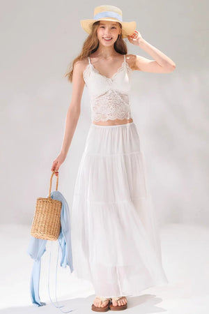 Lace Patchwork Camisole Vest