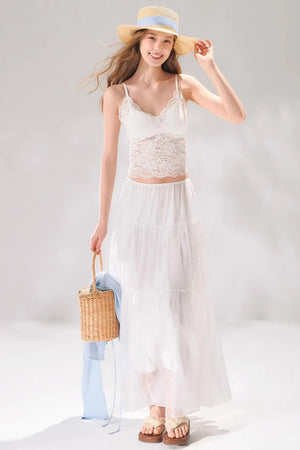 Lace Patchwork Camisole Vest