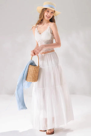 Lace Patchwork Camisole Vest