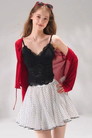 Lace Patchwork Camisole Vest