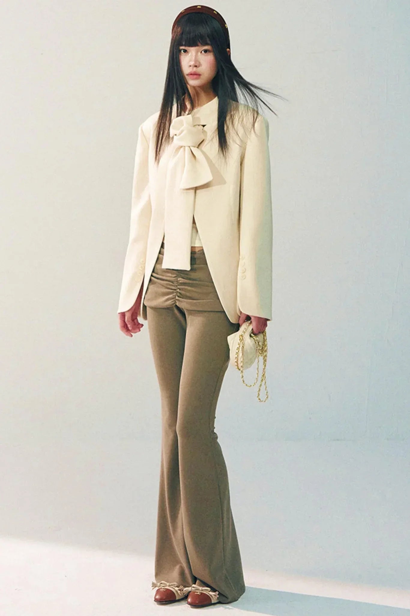 Lace Patchwork Flared Pants