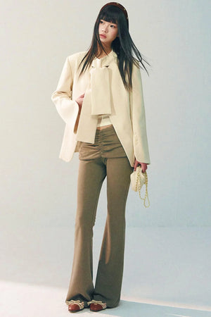 Lace Patchwork Flared Pants