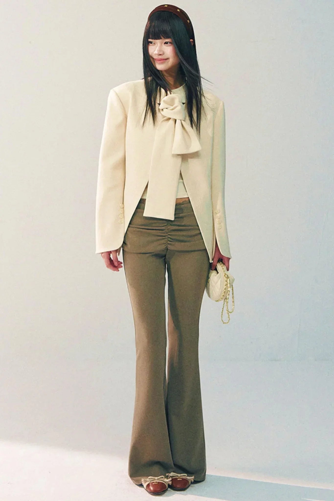 Lace Patchwork Flared Pants