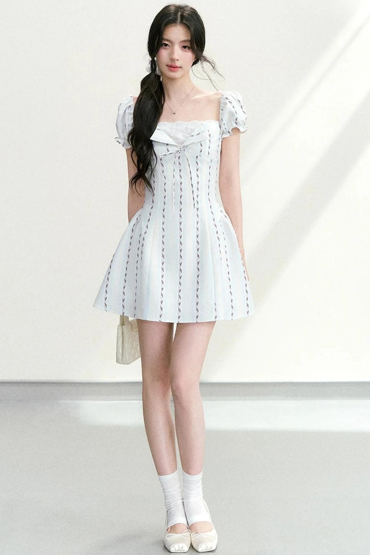 Lace Patchwork Floral Dress