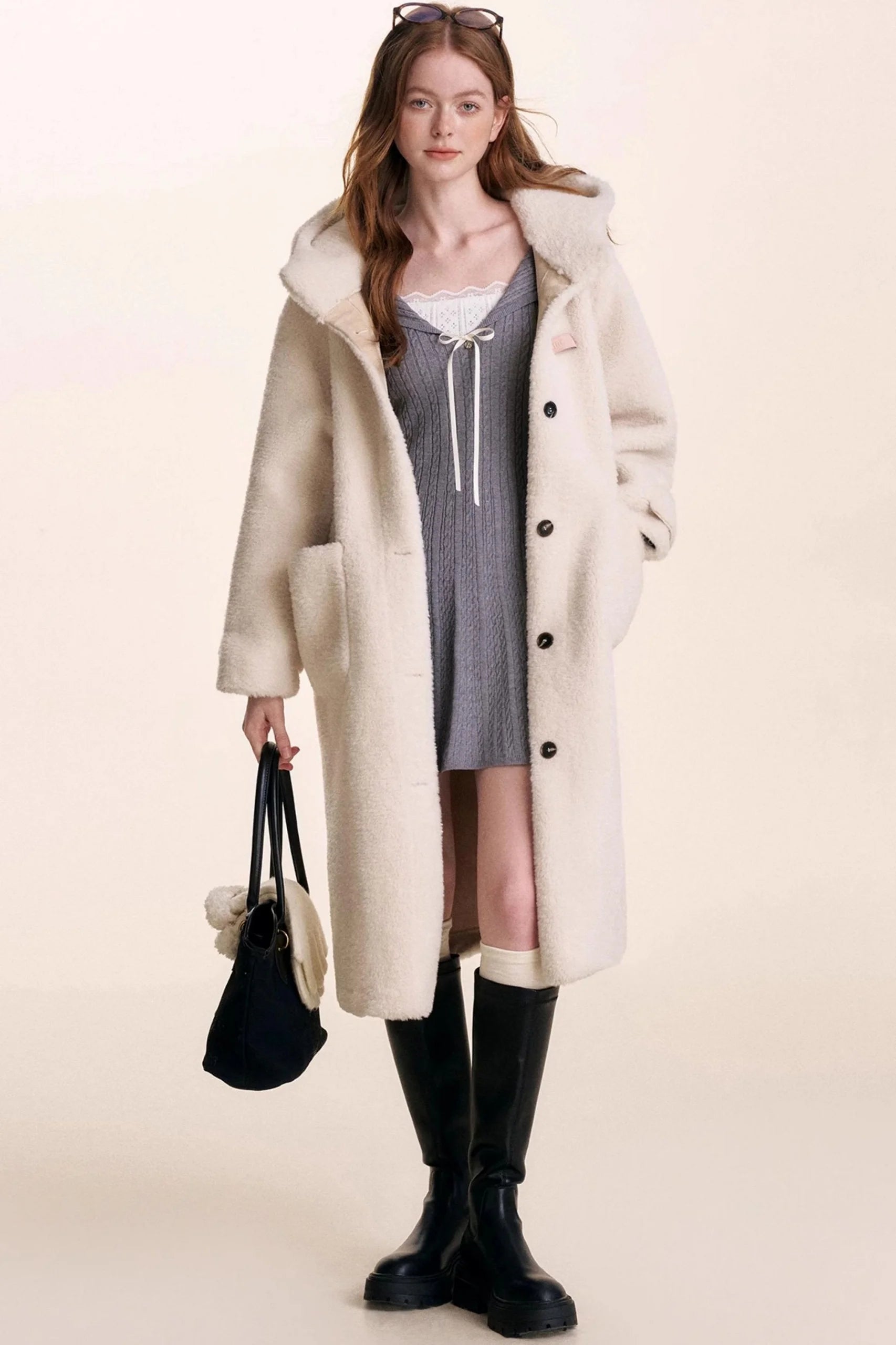 Lace Patchwork Knit Dress