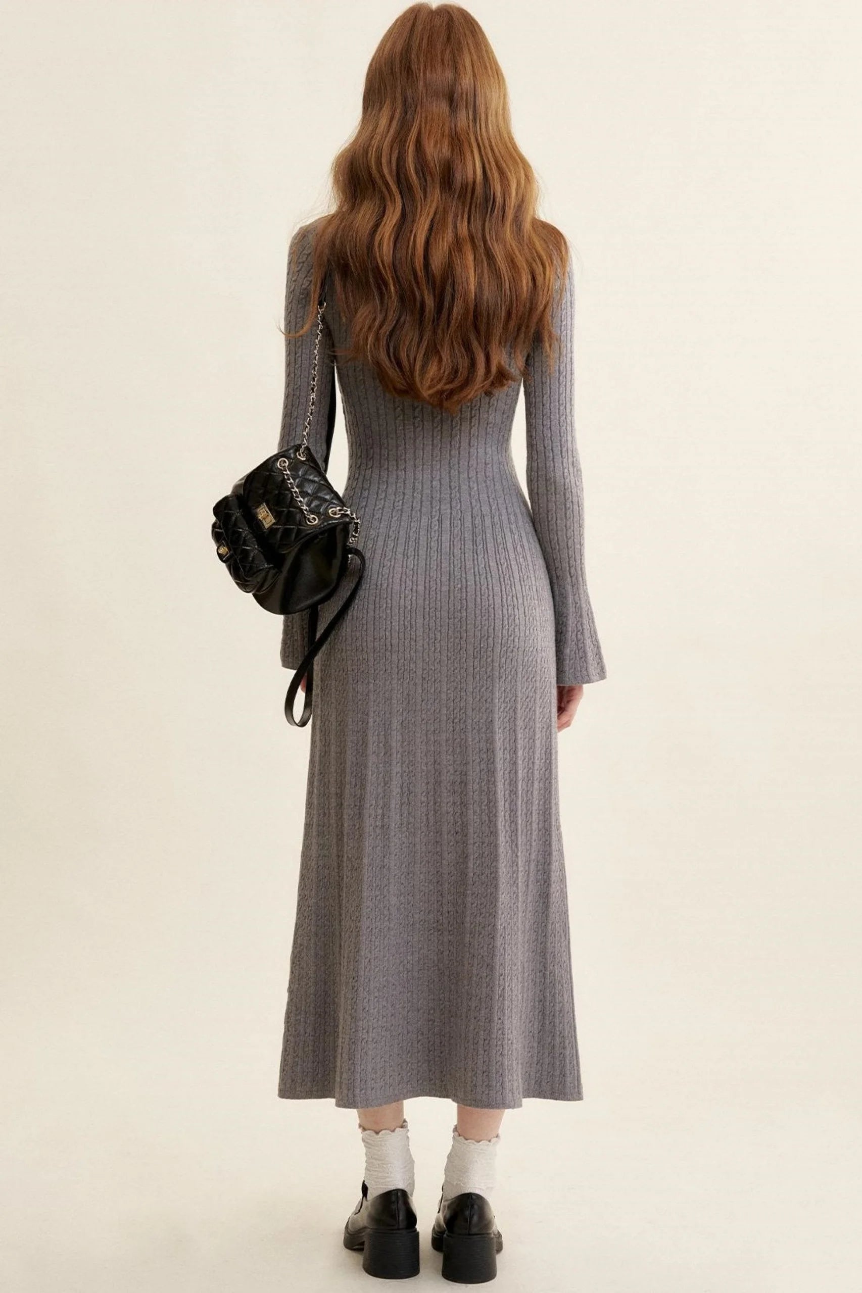 Lace Patchwork Knit Dress