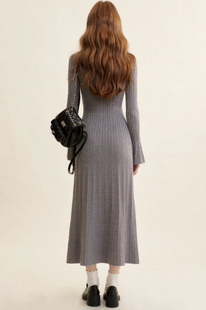 Lace Patchwork Knit Dress