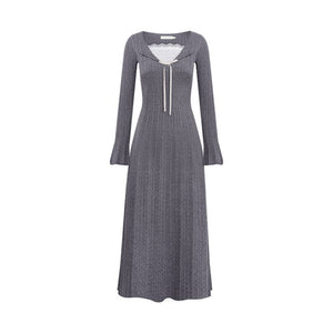 Lace Patchwork Knit Dress