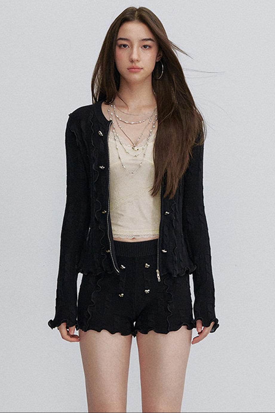 Lace Patchwork Velvet Camisole