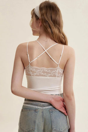 Lace Petal Slim Camisole