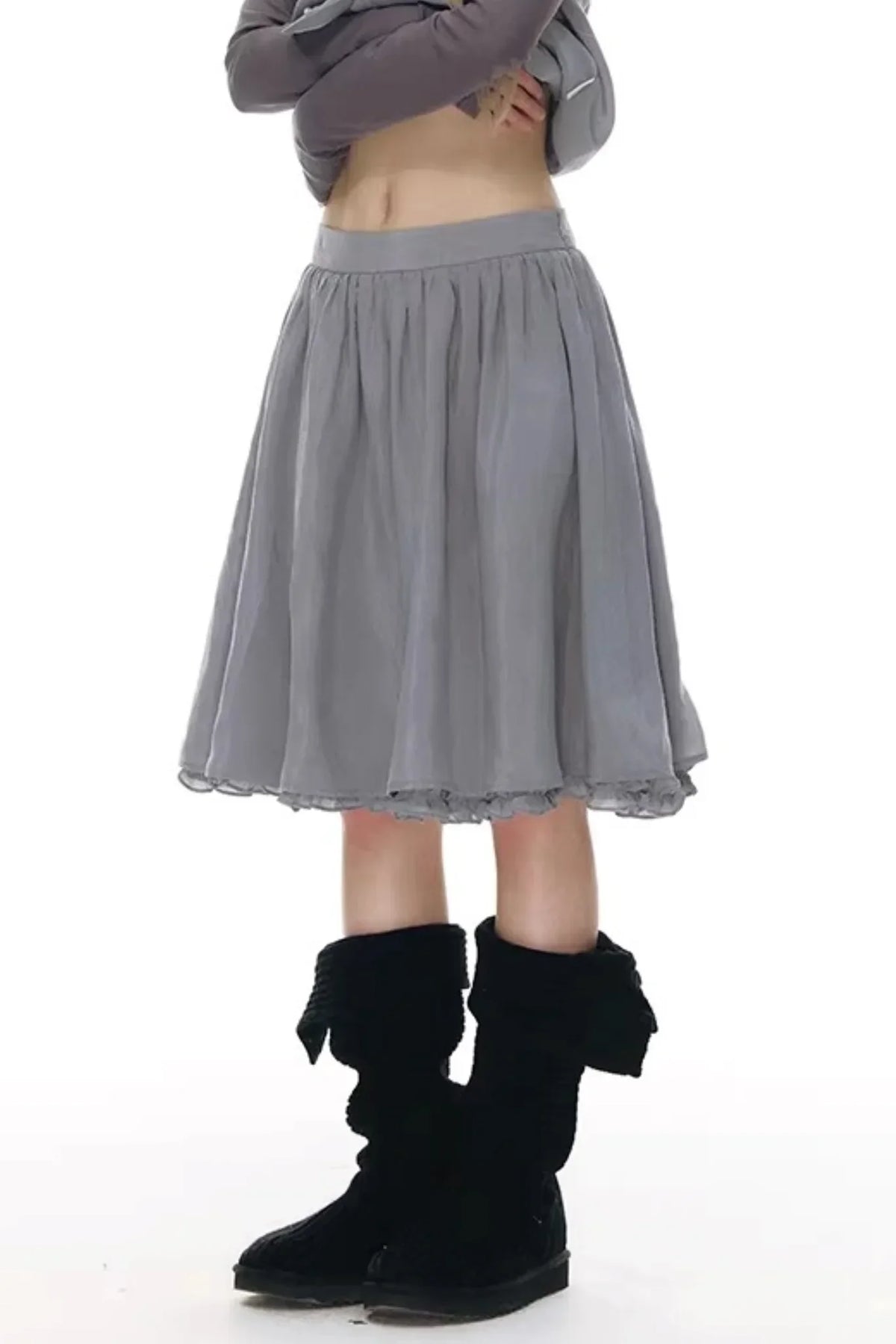 Lace Placket Blouse Set-Up
