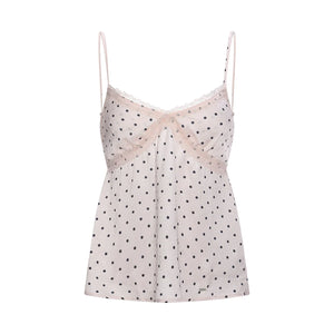 Lace Polka Dot Camisole Vest