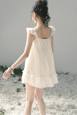 Lace Ruffled Babydoll Dress