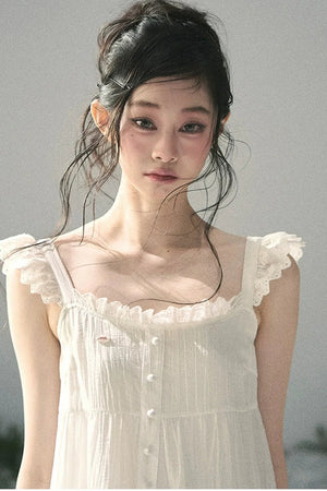 Lace Ruffled Babydoll Dress