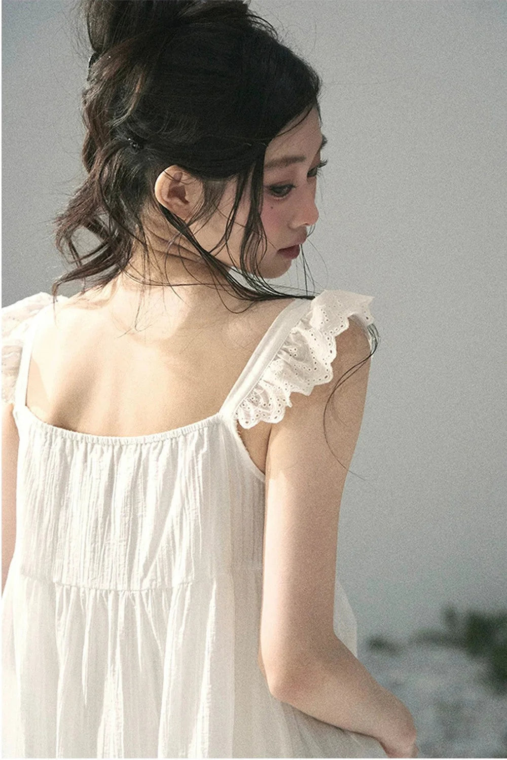Lace Ruffled Babydoll Dress