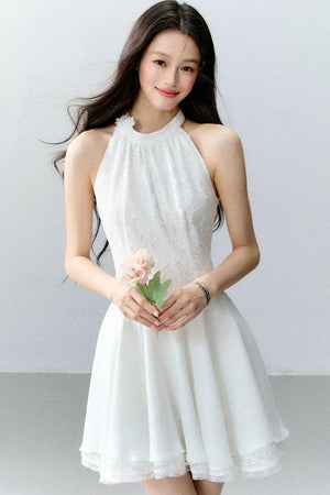 Lace Sequin Floral Dress