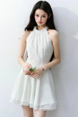 Lace Sequin Floral Dress