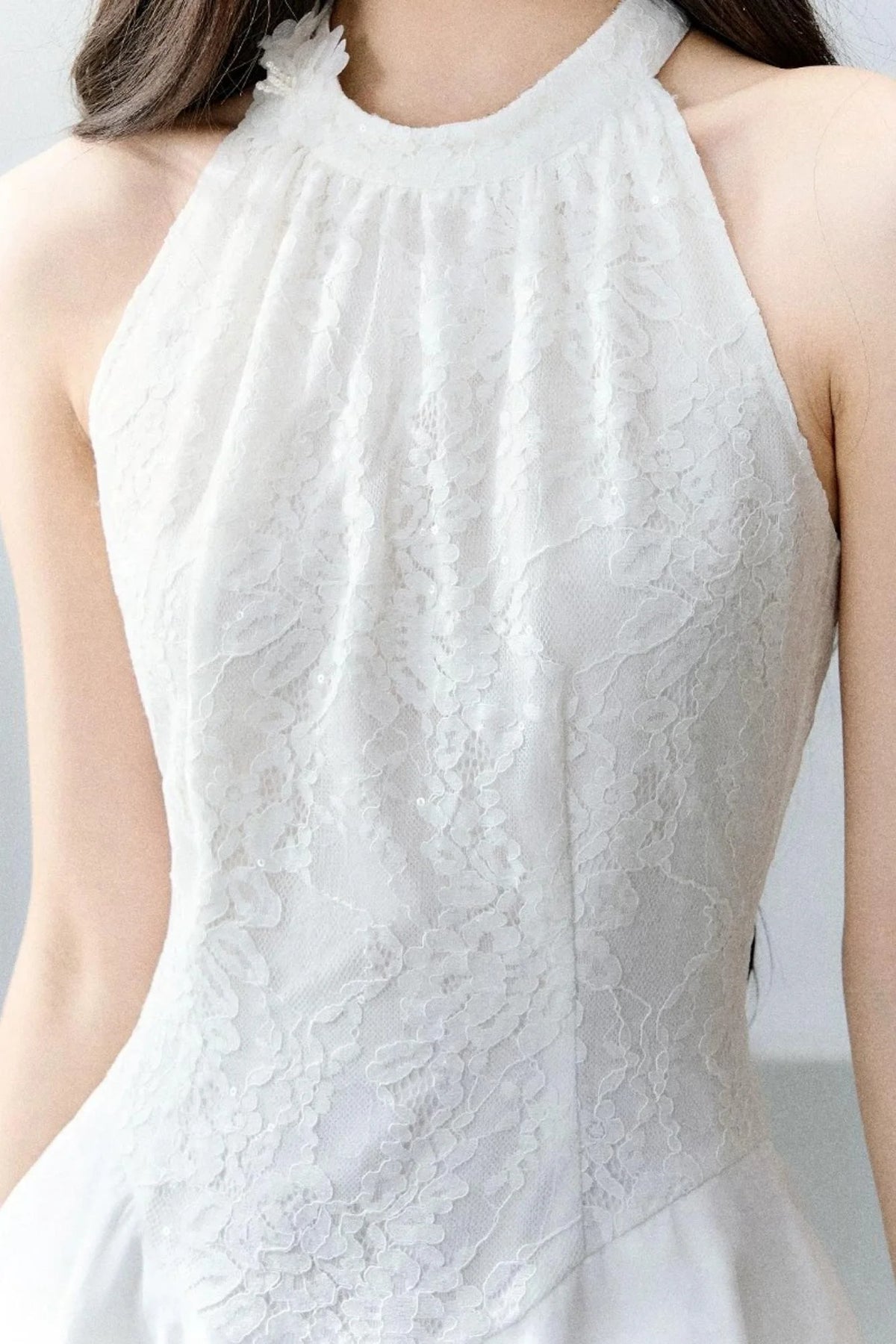 Lace Sequin Floral Dress