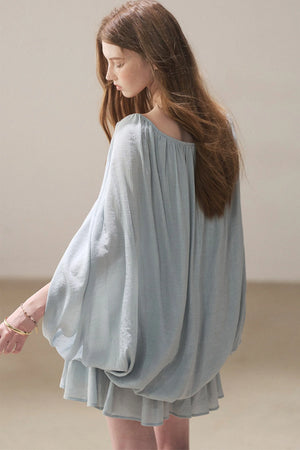 Lace Shawl Tiered Dress and Leggings Set-Up