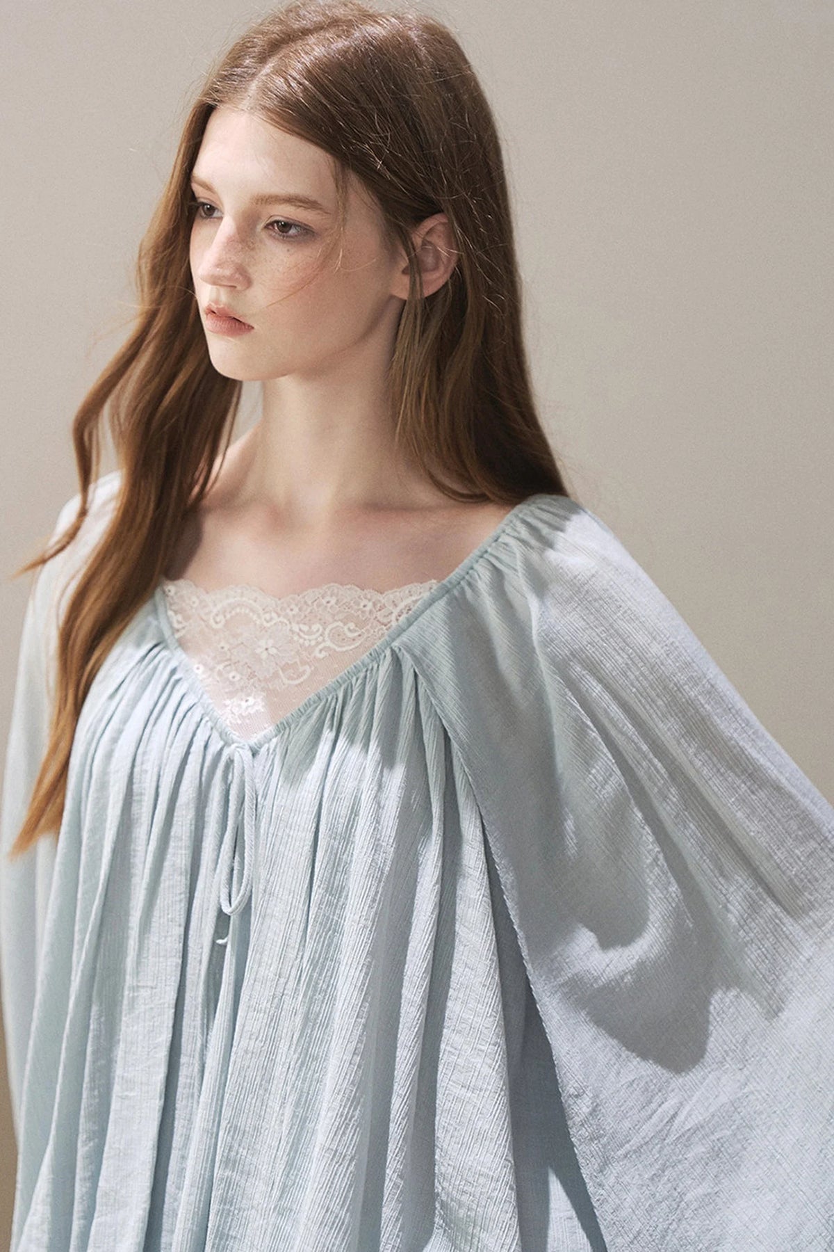 Lace Shawl Tiered Dress and Leggings Set-Up