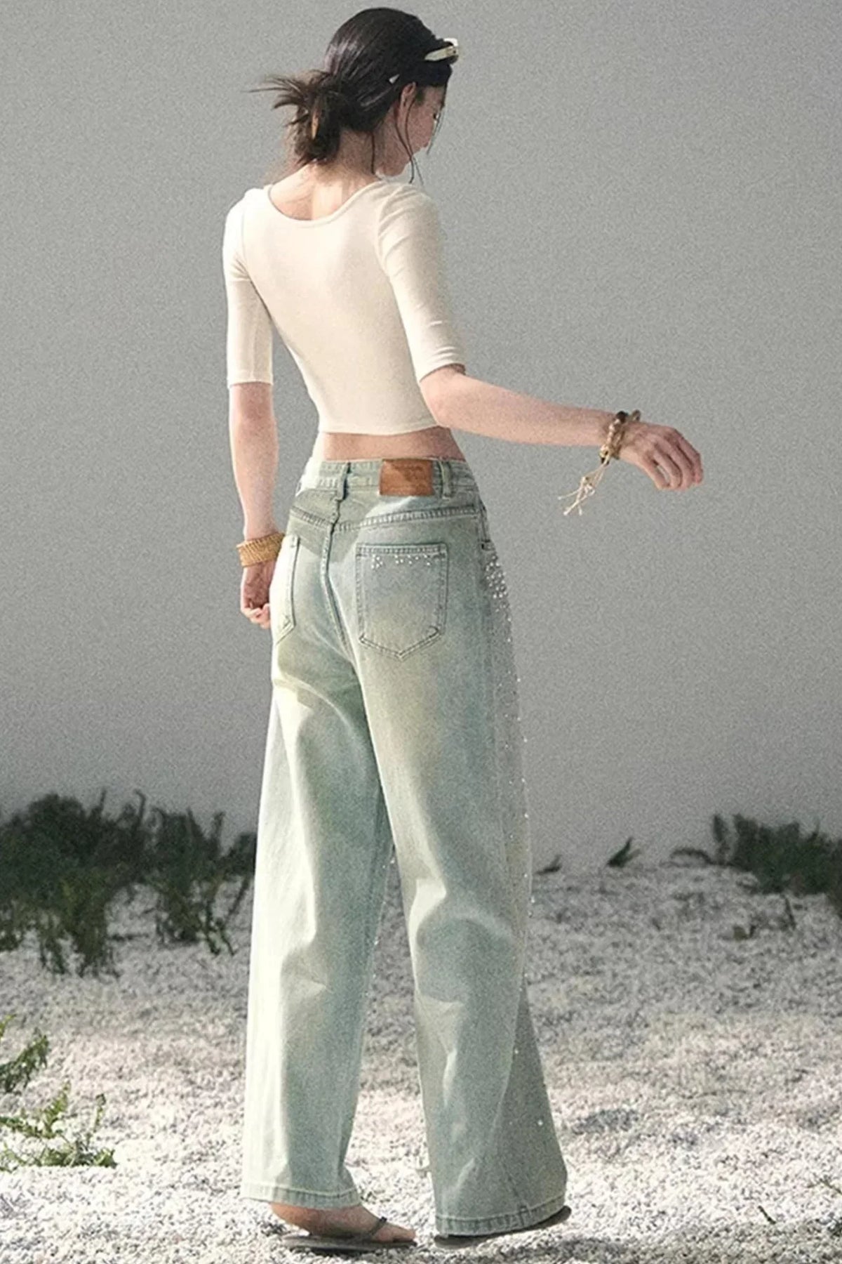 Lace Slim-Fit Cropped Top