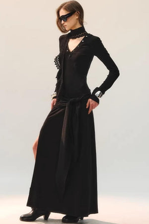 Lace Slit Dress
