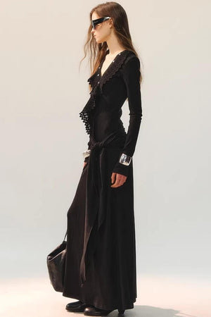 Lace Slit Dress