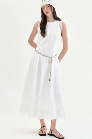 Lace Splicing A-Line Dress