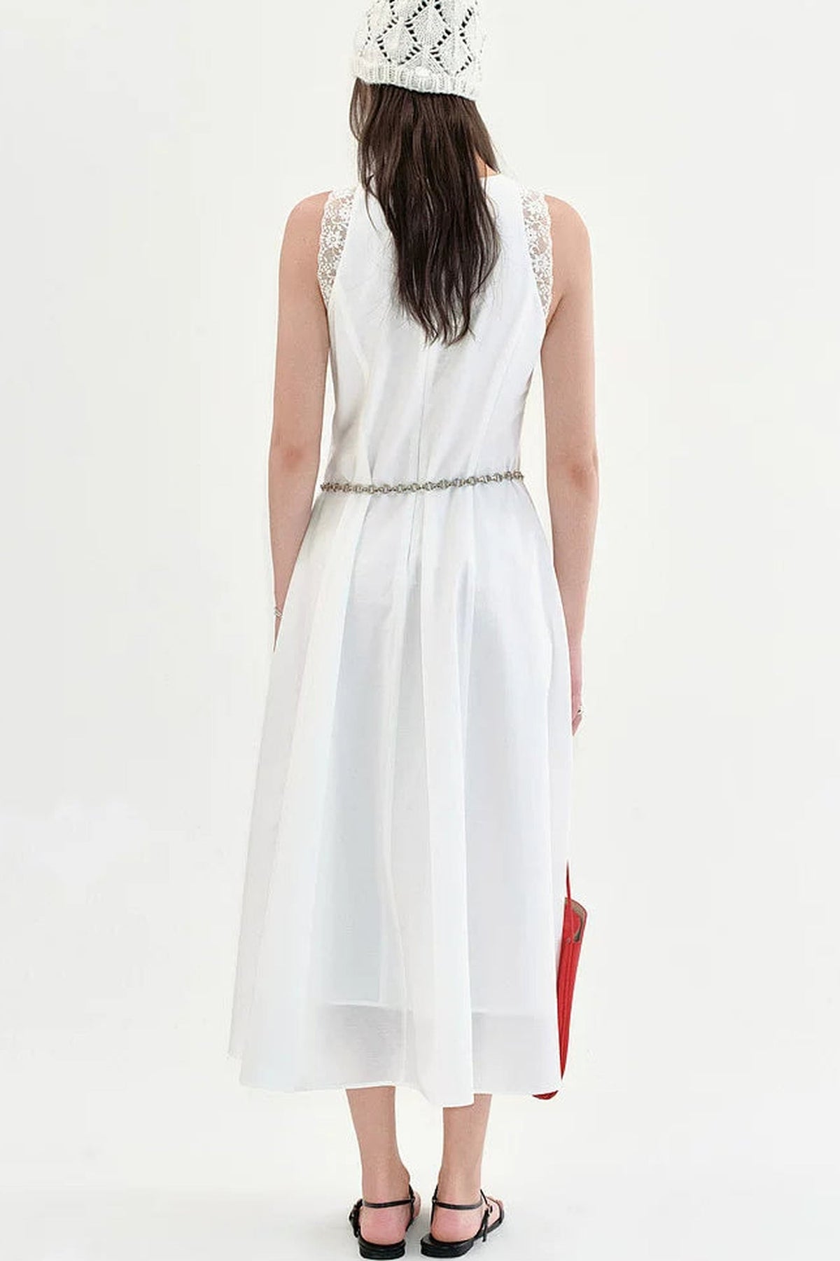 Lace Splicing A-Line Dress