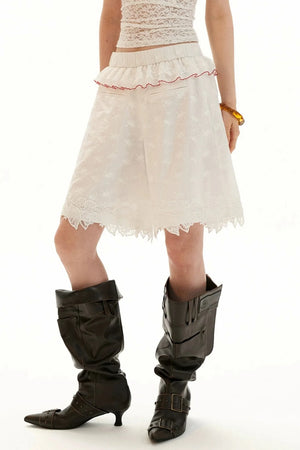 Lace Splicing Summer Shorts