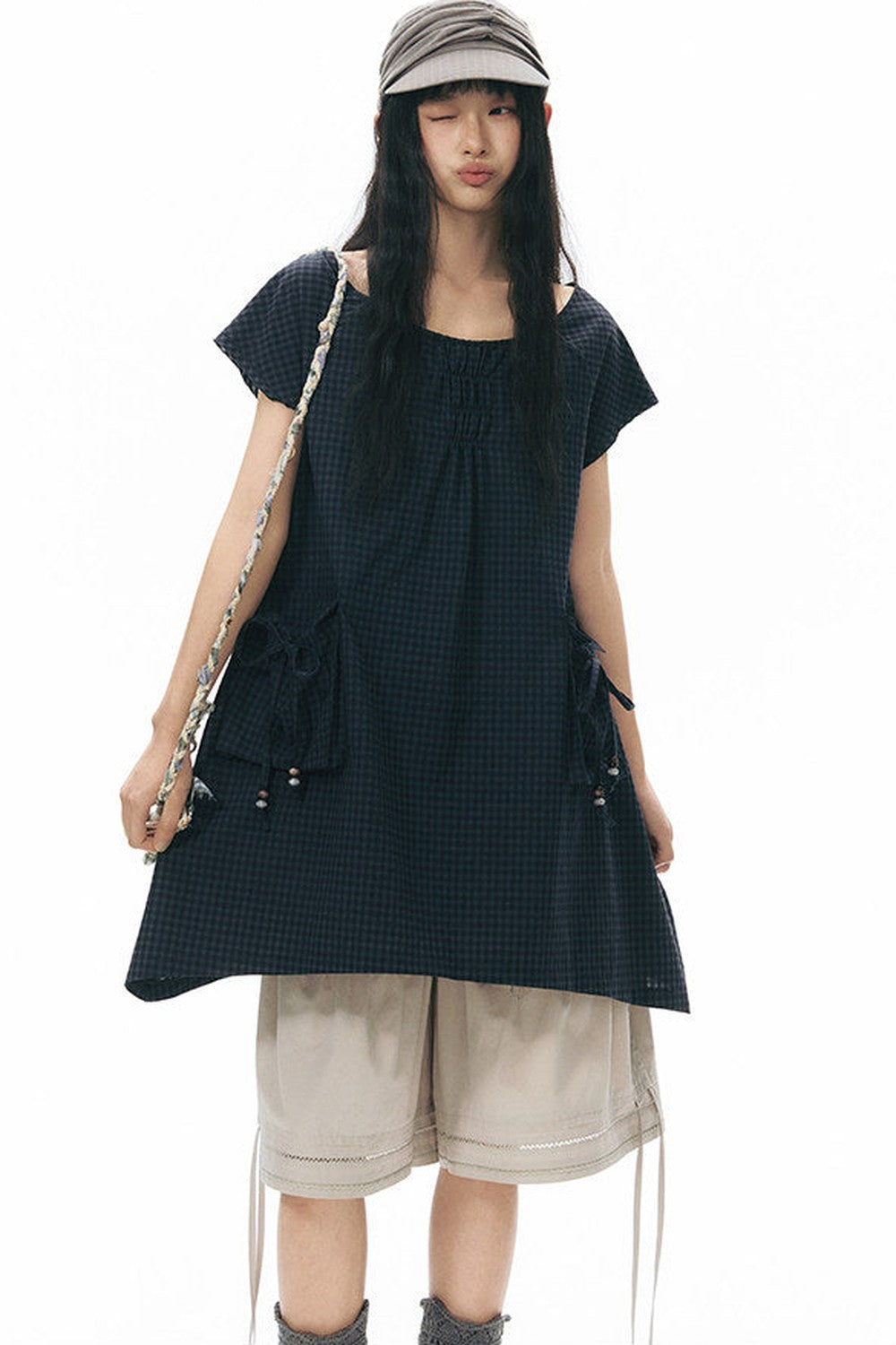 Lace Splicing Wide Leg Cropped Pants