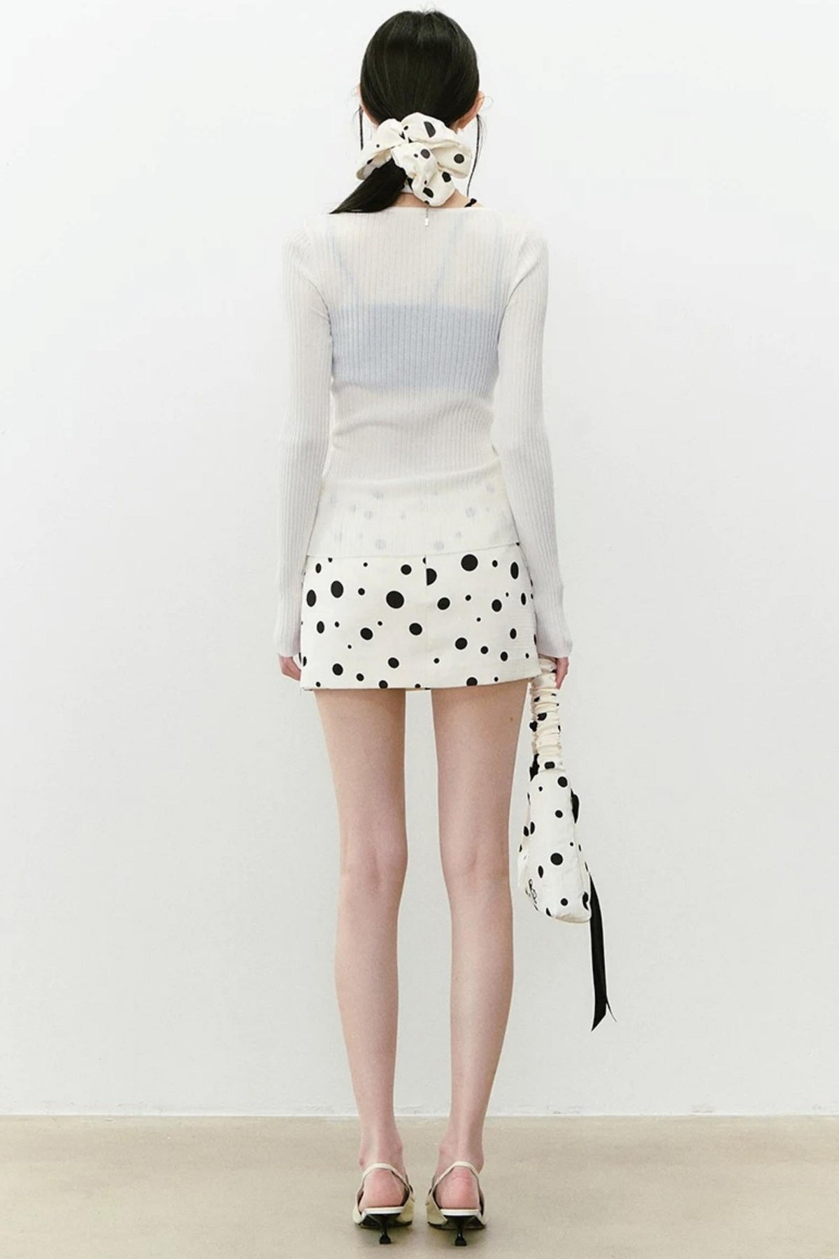Lace Splicing Woolen Cardigan Top